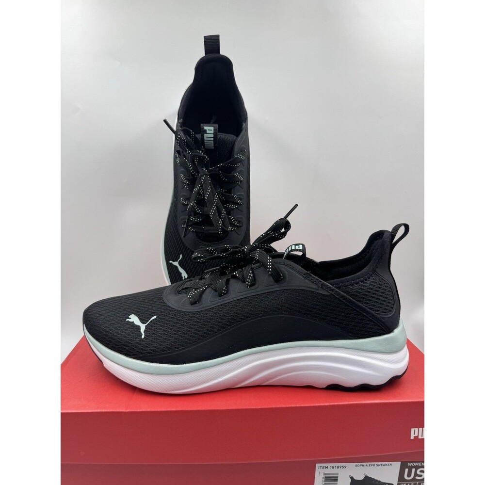 PUMA Sophia EVO Women’s Softride Running Walking Lightweight Sneaker Black Sz 9